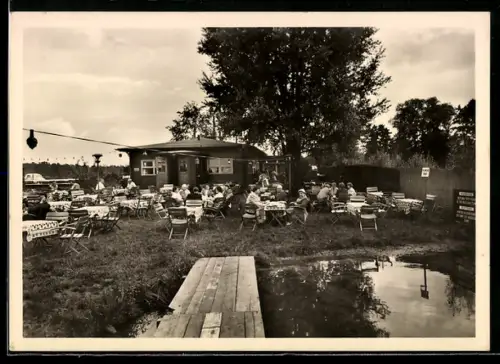 AK Berlin-Kladow, Strandbaude am Gross-Glienicker See, Inh. Willy Ludwig