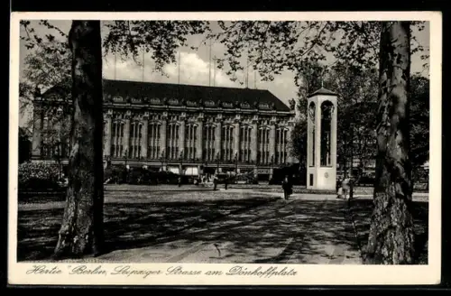 AK Berlin, Hertie-Kaufhaus Leipziger Strasse am Dönhoffplatz