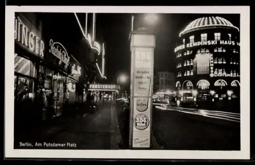 AK Berlin-Tiergarten, Partie am Potsdamer Platz