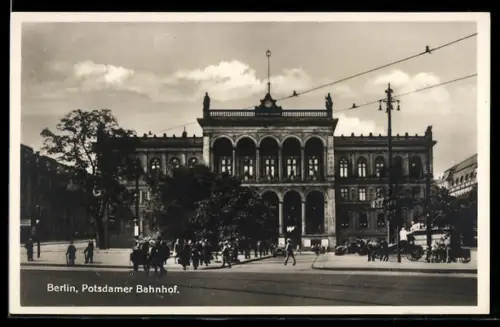 AK Berlin-Tiergarten, Potsdamer Bahnhof