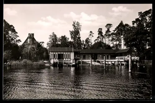 AK Berlin-Spandau, Ev. Johannesstift, Bootshaus, Havelheim