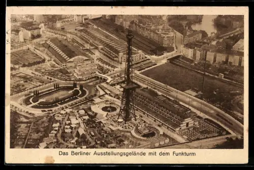 AK Berlin-Charlottenburg, Ausstellungsgelände, Funkturm