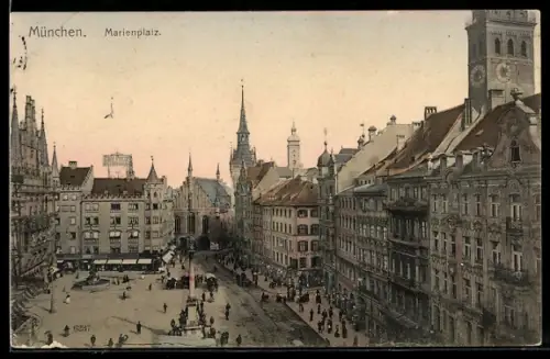 AK München, Marienplatz