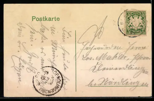 AK München, Marienplatz