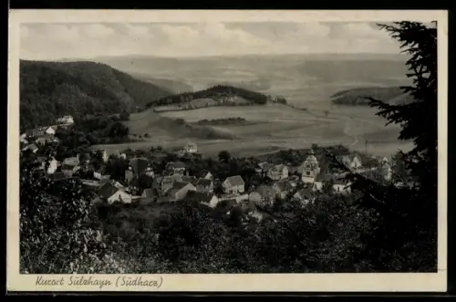 AK Sülzhayn /Südharz, Ortsansicht mit Umgebung