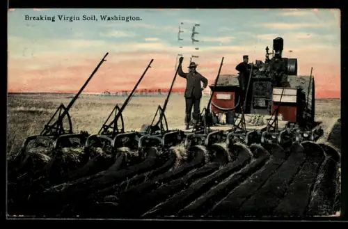 AK Landwirtschaftsmaschine auf dem Acker in Washington