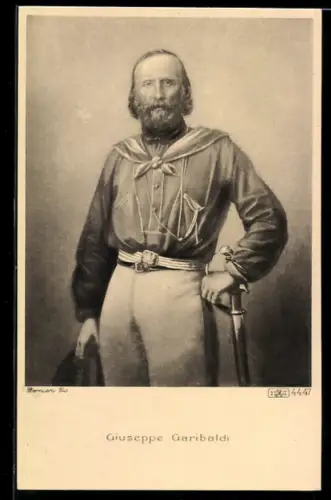 AK Giuseppe Garibaldi, Portrait, italienischer Unabhängigkeitskrieg