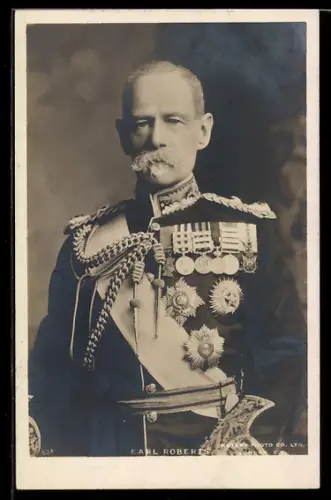 AK Earl Roberts, Uniform-Portrait, Burenkrieg