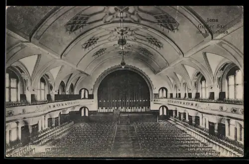 AK Jena, Grosser Saal im Volkshaus