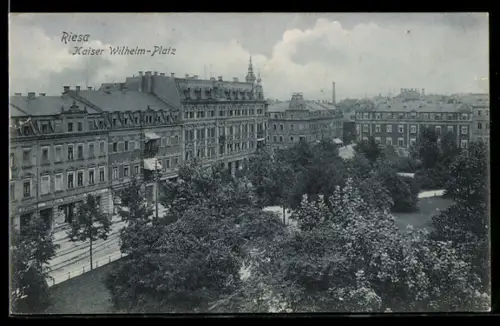 AK Riesa, Kaiser Wilhelm-Platz
