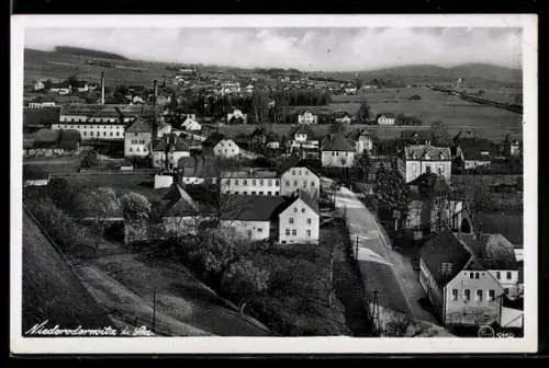 AK Niederoderwitz /Sa., Teilansicht aus der Vogelschau