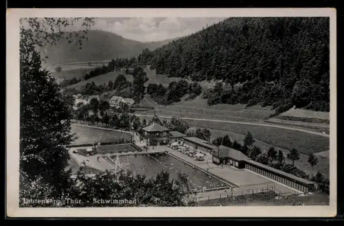 AK Leutenberg /Thür., Blick auf das Schwimmbad