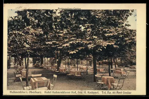 AK Hahnenklee im Oberharz, Hotel Hahnenkleeer Hof, auf der Terrasse