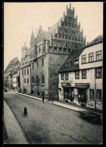 AK Neustadt a. Orla, Blick zum Rathaus