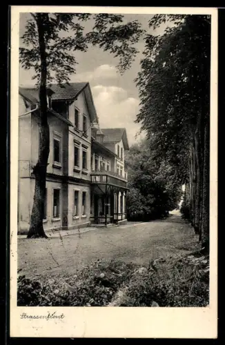 AK Bad Linda, Genesungsheim der Landesversicherungsanstalt Sachsen-Anhalt, Strassenfront