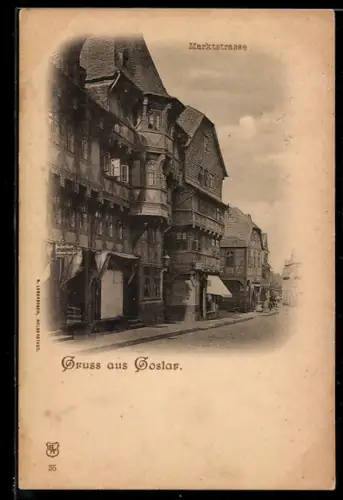 AK Goslar, In der Marktstrasse