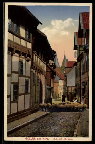 AK Goslar am Harz, St. Jacobi-Strasse