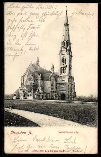 AK Dresden-Neustadt, An der Garnisonkirche