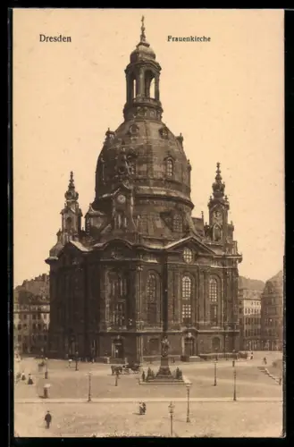 AK Dresden, Ansicht der Frauenkirche