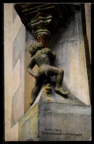 AK Goslar am Harz, Dukatenmännchen a.d. Kaiserworth