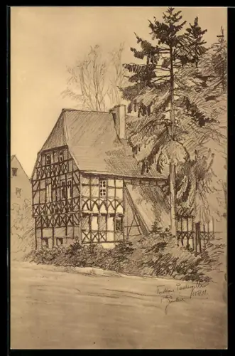 AK Paulinzella, Forsthaus (Altes Klostergebäude)