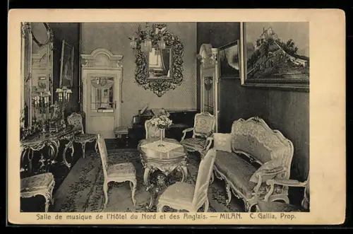 AK Milano, Salle de musique de l`Hôtel du Nord et des Anglais