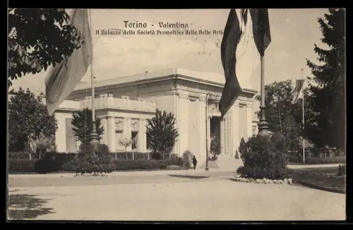 AK Torino, Valentino, Il palazzo della Società Promotrice delle Belle Arti
