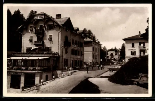 AK Passo Mendola, Vista dell`Hotel Caldaro e dintorni al passo montano