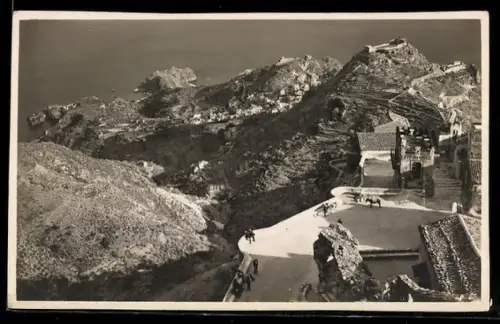 AK Castelmola, Veduta panoramica delle montagne e del mare