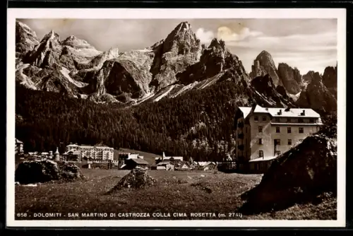 AK San Martino di Castrozza, Vista sulla Cima Rosetta nelle Dolomiti