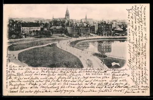 AK Kiel, Am kleinen Kiel, Stadtansicht