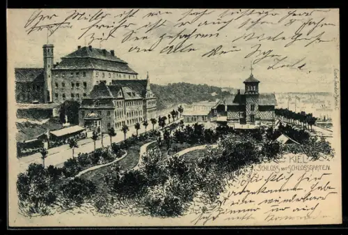 AK Kiel, Schloss mit Schlossgarten
