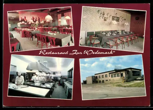 AK Wedemark, Restaurant Zur Wedemark, Eigentümer Waltraud Babek, Gastraum, Küche, Aussenansicht