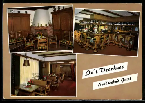 AK Juist, Gasthaus In`t Veerhues, Inh. J. und K. Heiken, Gastraum, Bar, Restaurant