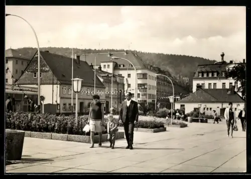 AK Aue /Sa., Ortspartie am Altmarkt