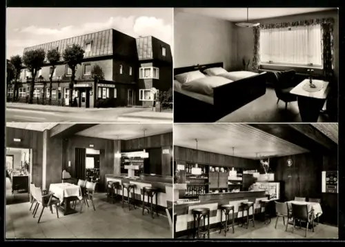 AK Hamburg, Hotel Zum Zeppelin, Frahmestr. 123, Aussenansicht, Restaurant, Gästezimmer