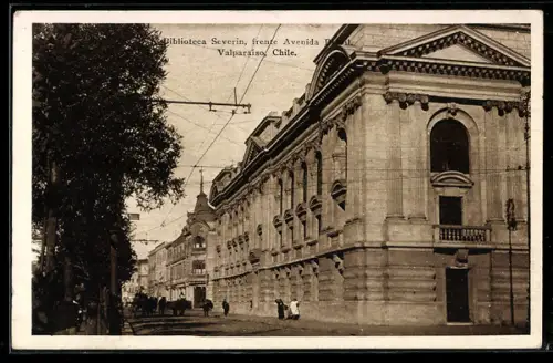 AK Valparaiso, Biblioteca Severin, fronte Avenida Brasil