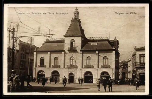 AK Valparaiso, Cuartel de Bombas, en Plaza Sotomayor