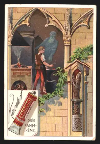 Sammelbild Wien, Kalodont, Zahncreme, Der Stock im Eisen