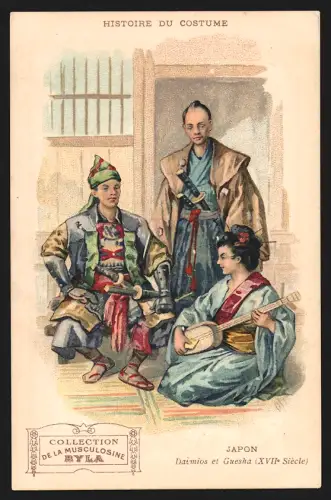 Sammelbild Gentilly-Paris, Les Etablissements Byla Jeune, Japon, Daimios et Guesha