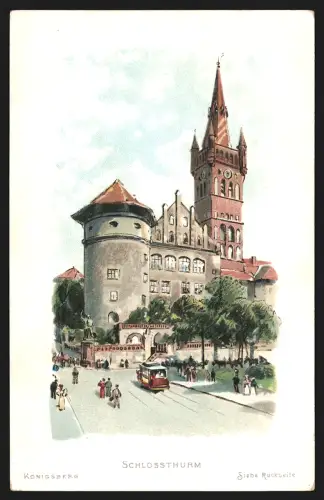 Sammelbild Königsberg, Hoffmann`s Stärke, Schlossturm in Königsberg