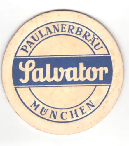 Bierdeckel München, Paulanerbräu, Salvator