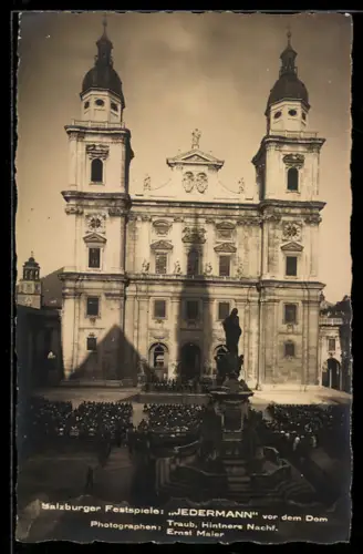AK Salzburg, Jedermann Festspiele, Bühne vor dem Dom