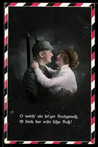 AK Soldat kehrt nach Einsatz zurück zu seiner Frau