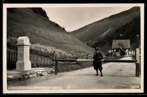 AK Brenner, Grenzstein