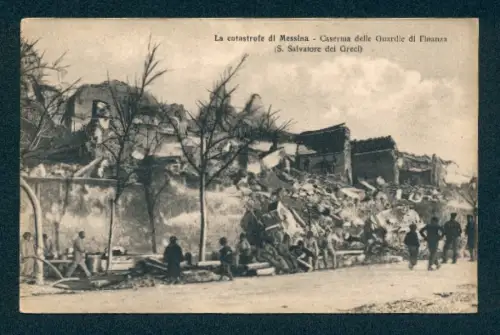AK Messina, La catastrofe di Messina, Caserna delle Guardie di Finanza, S. Salvatore dei Greci