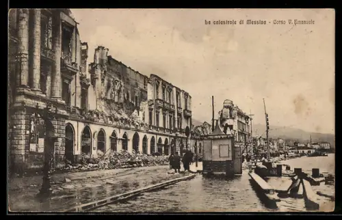 AK Messina, La catastrofe di Messina, Corso V. Emanuele
