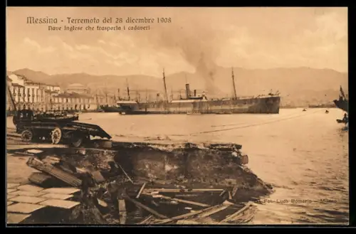 AK Messina, Terremoto del 28 diecembre 1908, Erdbeben