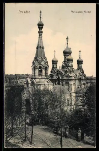 AK Dresden, Russische Kirche