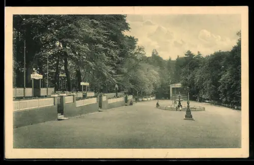 AK Nordhausen a. H., Gehege, Brunnenanlage, Kaffee Waldhorn